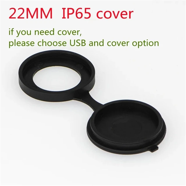 Alt view image 5 of 5 - 22mm USB Connector Socket mounting Diameter Double Micro USB Female to Male(Black Color)
