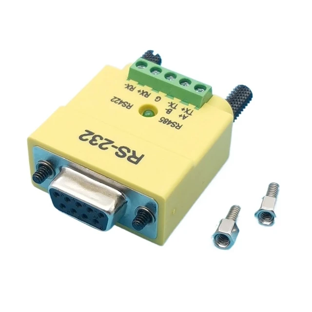Alt view image 2 of 6 - 1pc RS232 to RS485 RS422 Converter Plug RS485 Serial Communication DB9 Male Female Interface Serial Converter Connector(B-Female)