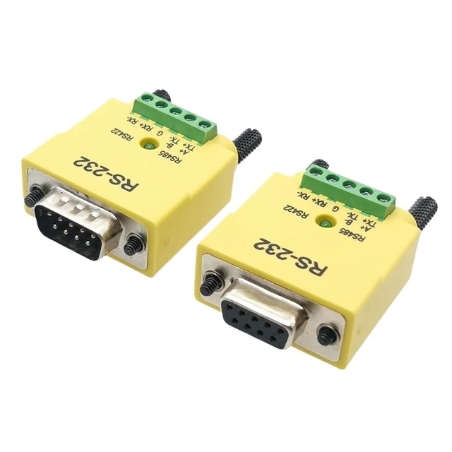 Alt view image 3 of 6 - 1pc RS232 to RS485 RS422 Converter Plug RS485 Serial Communication DB9 Male Female Interface Serial Converter Connector(B-Female)