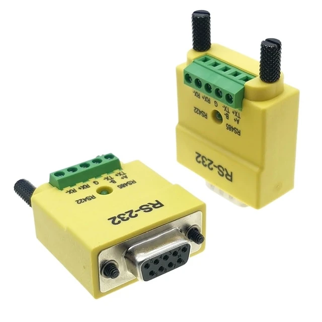 Alt view image 4 of 6 - 1pc RS232 to RS485 RS422 Converter Plug RS485 Serial Communication DB9 Male Female Interface Serial Converter Connector(B-Female)