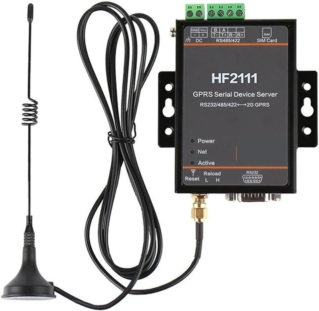 Alt view image 2 of 6 - Serial Port RS232 RS485 RS422 to 2G GPRS GSM Converter Server