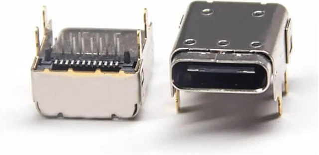 Alt view image 6 of 6 - USB Type C Right Angle 24 Pin Connector Through Hole