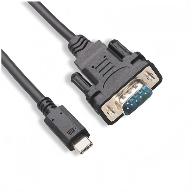 Main image of USB Typ C USBC Typec Auf RS232 Seriell Kabel Konverter PDA DB9 Stecker 9 Pin Adapter F&T>D*I Für Win 11 10 7 8.1, M