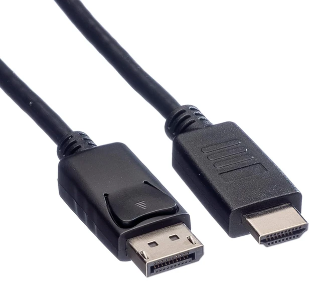 Alt view image 3 of 3 - ROLINE DisplayPort DP Cable HDTV, ST/ST, Black, 1.5 m
