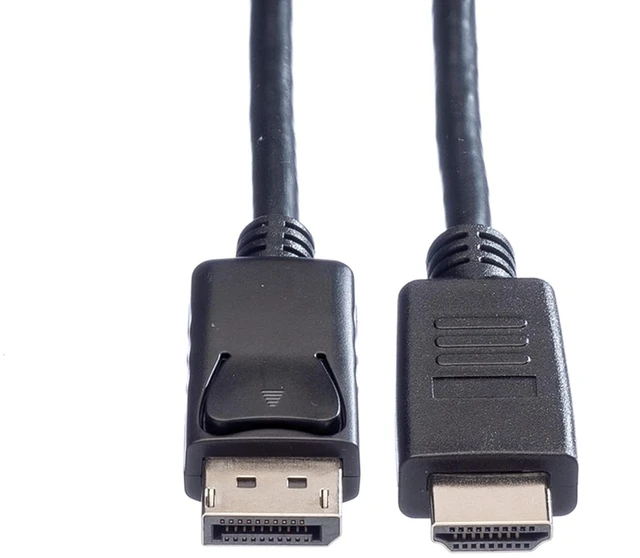 Alt view image 2 of 3 - ROLINE DisplayPort DP Cable HDTV, ST/ST, Black, 1.5 m