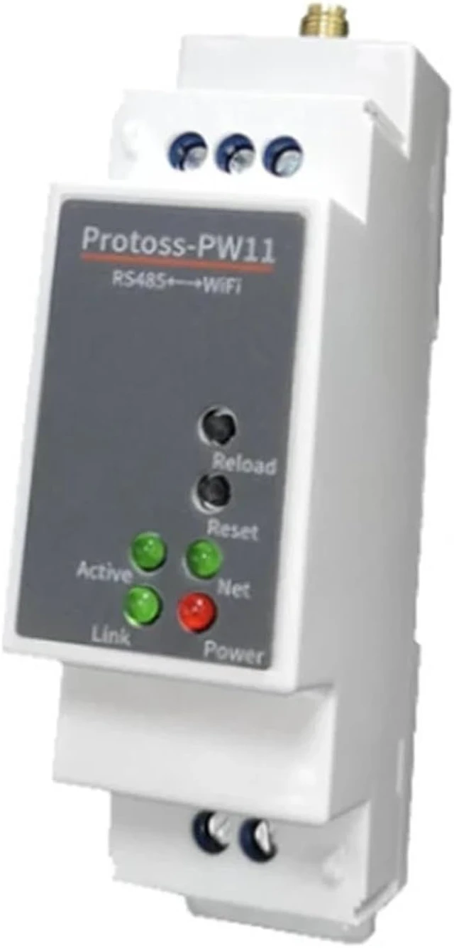 Alt view image 3 of 6 - Industrial Wireless Network PW11 with Antenna Rail Type Serial Server