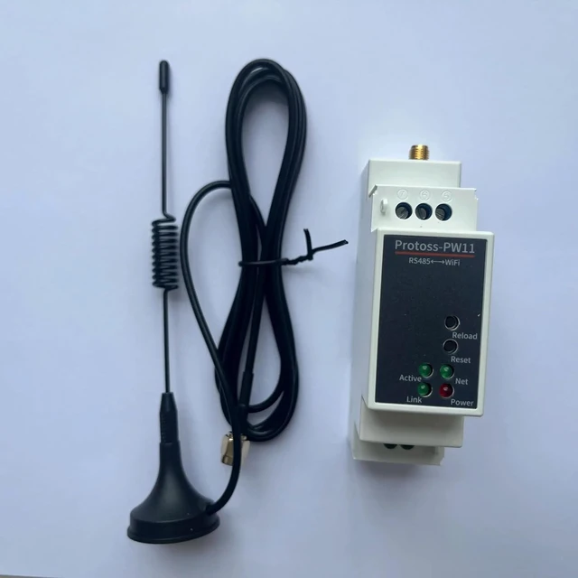 Alt view image 2 of 6 - Industrial Wireless Network PW11 with Antenna Rail Type Serial Server