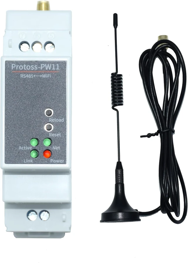 Alt view image 6 of 6 - Industrial Wireless Network PW11 with Antenna Rail Type Serial Server