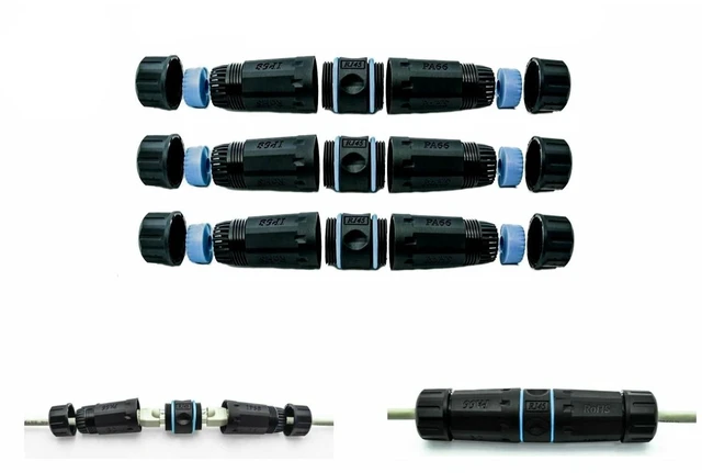 Main image of 3X CAT6 RJ45 Outdoor Waterproof Shielded Network Ethernet Cable Extender Coupler