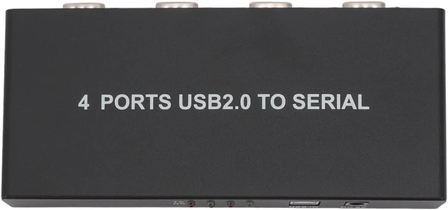 Alt view image 6 of 7 - USB to 4 Port RS232 Serial Adapter, USB 2.0 to Quad DB9 RS-232 Converter Hub with Aluminum Alloy Shell, Compatible with 10 8 7 OS X