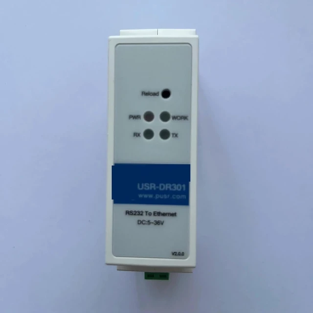 Alt view image 5 of 7 - Din Rail RS232 Serial to Ethernet Converter USR-DR301