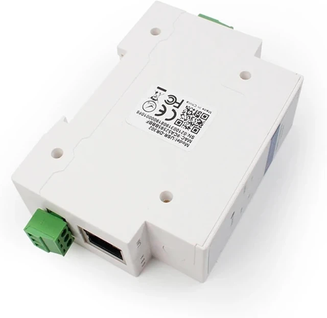 Alt view image 7 of 7 - Din Rail RS232 Serial to Ethernet Converter USR-DR301