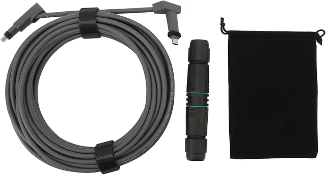 Main image of Satellite Replacement Cable Ethernet Extension Kit Compatible with Rectangular V2, Cat6 Network Cable Extender Adapter with RJ45 Female Coupler (23m/75ft Cable)
