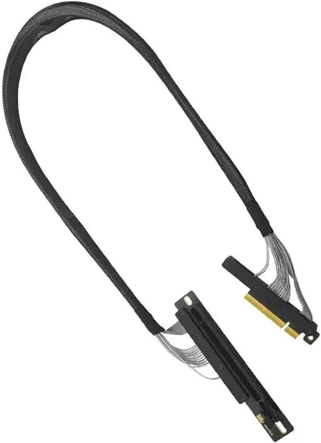 Alt view image 4 of 4 - A42Z-PCI-E 4.0 X8 Server Graphics Card Extension Cable