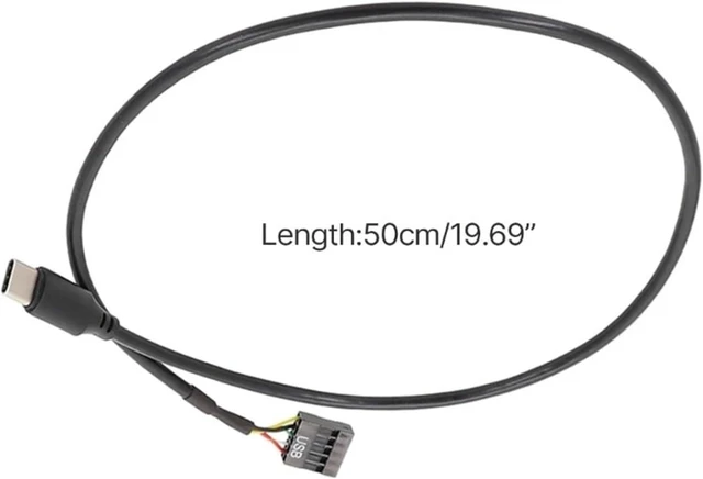 Alt view image 6 of 6 - F3MA USB 9 Pin Male to Motherboard C Adapter