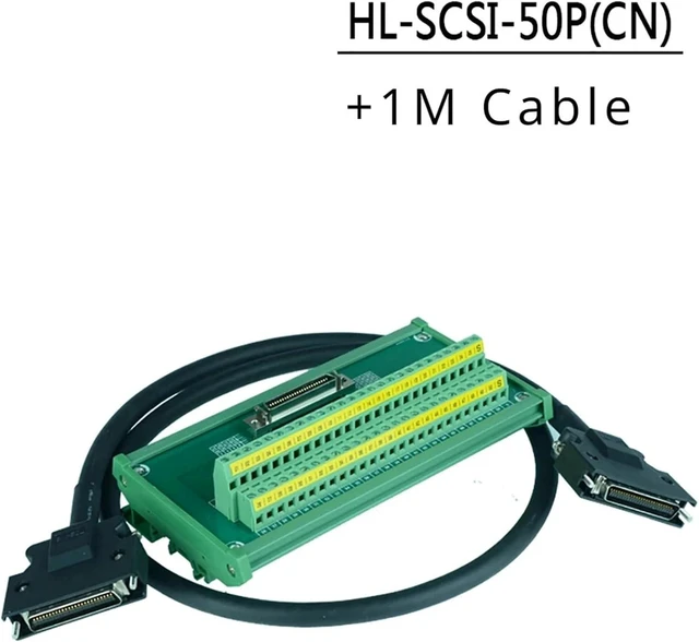 Alt view image 2 of 7 - HL-SCSI-50P SCSI50 50pin Relay Terminals Adapter Board for Servo CN1 ASD-BM-50A A2/AB(SCSI50P 1m Cable)