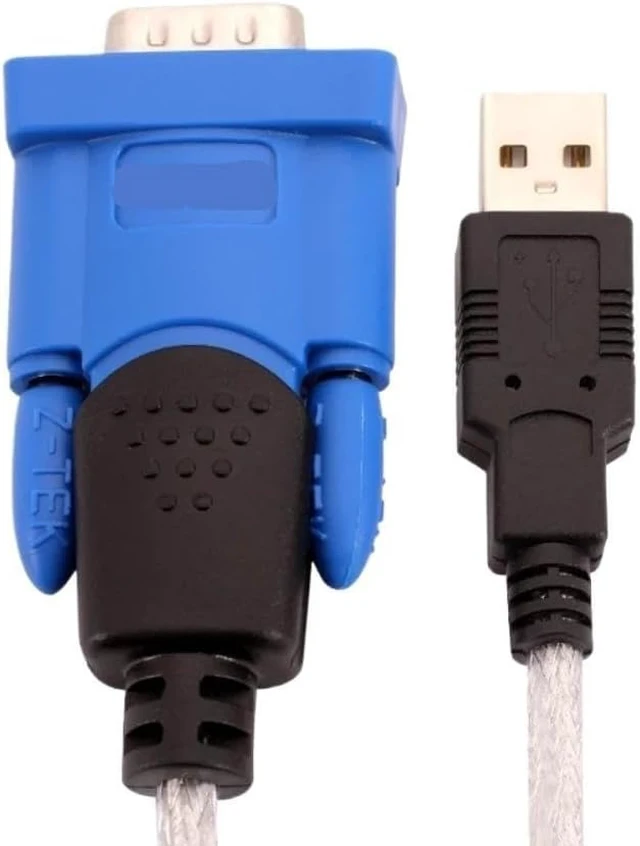 Alt view image 4 of 4 - Usb to RS232 Serial Cable Male DB9 Pin Converter Universal Adapter