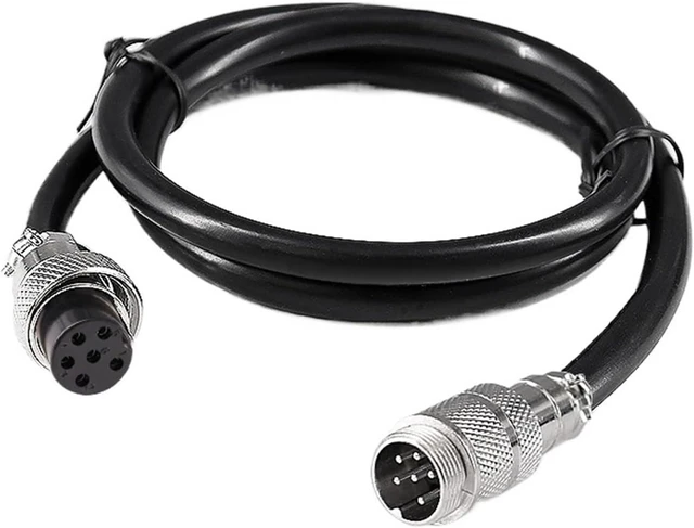 Main image of Waterproof M16 Electrical Connector 2 3 4 5 6 7 8 9 10 Pin 2m Extension Cable Air Male Female Socket Wire Adapter(Ivory)
