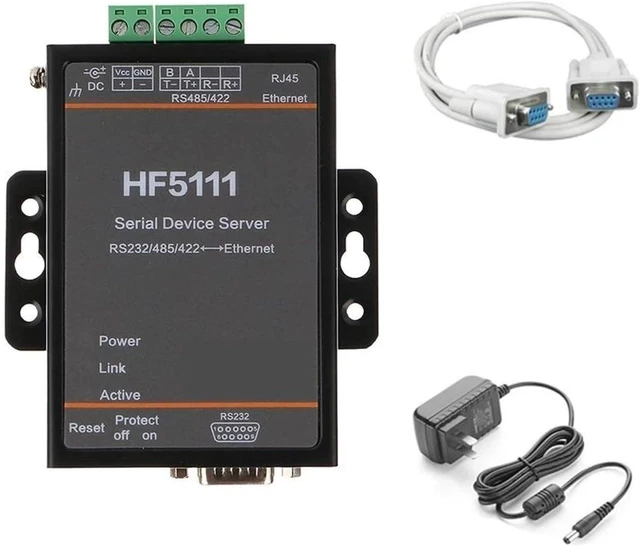 Main image of HF5111 Industrial Modbus Serial RS232 RS485 RS422 to Ethernet
