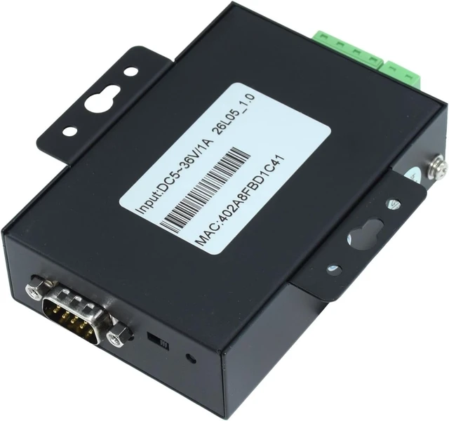 Alt view image 2 of 6 - HF5111 Industrial Modbus Serial RS232 RS485 RS422 to Ethernet