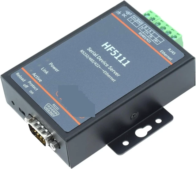 Alt view image 4 of 6 - HF5111 Industrial Modbus Serial RS232 RS485 RS422 to Ethernet