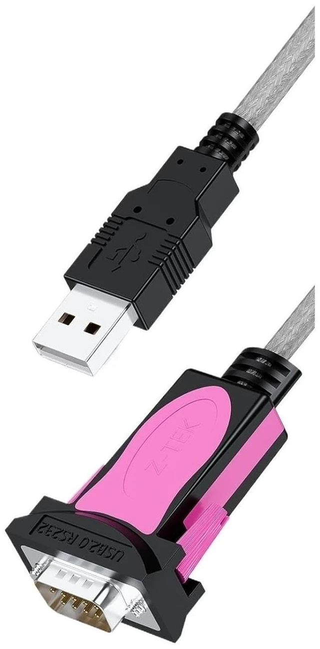 Main image of F&T>D*I USB to RS232 Male DB9 Cord Serial COM Port Adapter Chip & R232 Converter 11/10/ 8.1 7 Vista XP(1m)