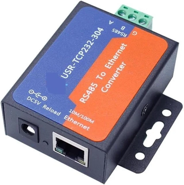 Alt view image 3 of 7 - USR-TCP232-304 Serial RS485 to TCP/IP Ethernet Server Converter Module