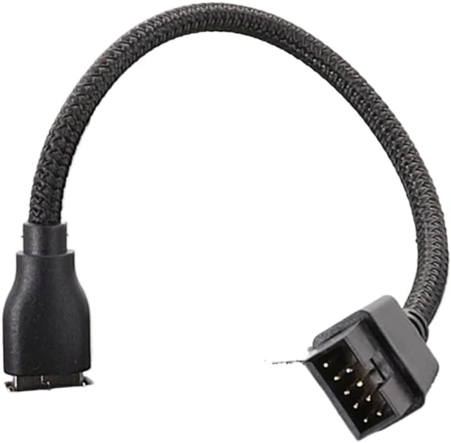 Alt view image 2 of 5 - USB A Male to 9Pin Male Mainboard Extension Adapter