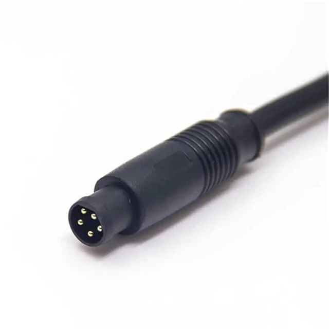 Alt view image 2 of 5 - M8 5 Pin B Coded Male to Female Straight Cable Connector