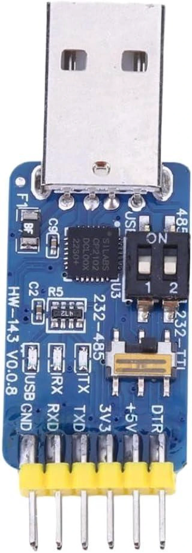 Alt view image 4 of 5 - CP2102 6-in-1 USB to Serial Converter Compatible with TTL RS485
