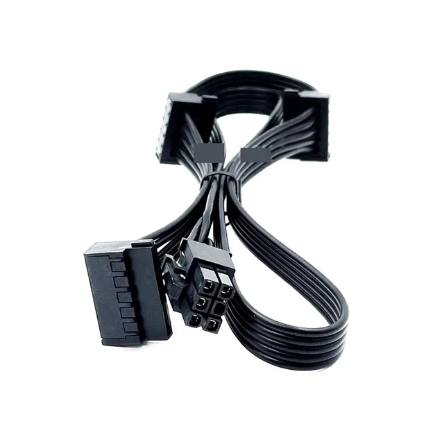 Alt view image 3 of 3 - 6Pin to 3 Angled SSD HDD Power Cable