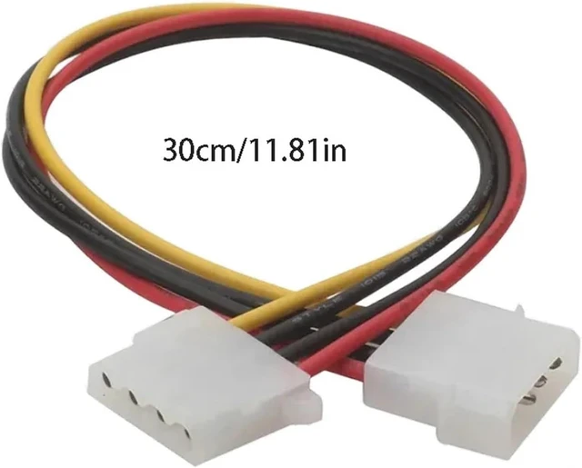Alt view image 2 of 6 - IDE 4 PIN Molex Power Cable Big 4 Pin Male to 4 Pin Female Convert Adpater