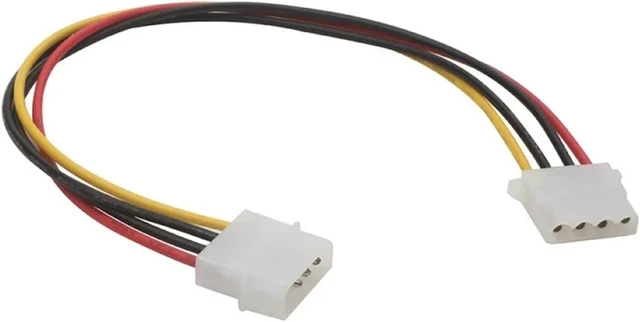 Alt view image 6 of 6 - IDE 4 PIN Molex Power Cable Big 4 Pin Male to 4 Pin Female Convert Adpater