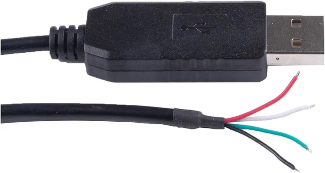Alt view image 2 of 4 - USB to Serial Converter FT232RL USB RS232 Serial 4Pin Wire End Stripped Communication Cable Compatible for USB-RS232-WE