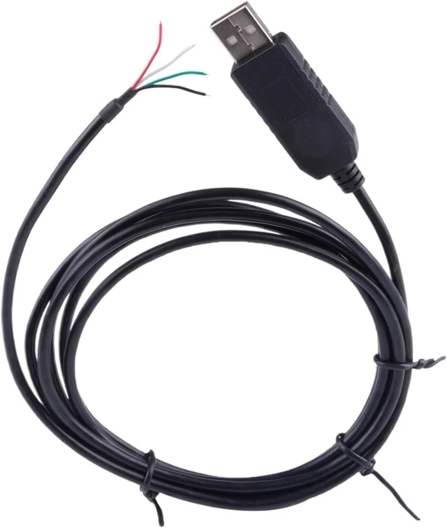 Main image of USB to Serial Converter FT232RL USB RS232 Serial 4Pin Wire End Stripped Communication Cable Compatible for USB-RS232-WE
