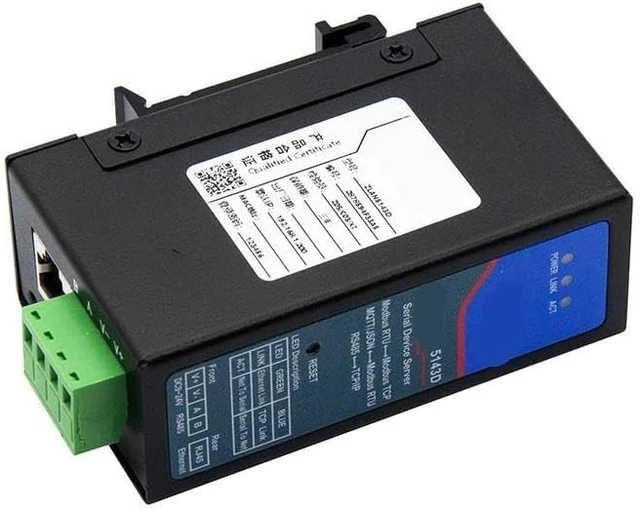 Alt view image 2 of 5 - ZLAN5143D Small Size Din Rail Mounted Modbus RTU Ethernet