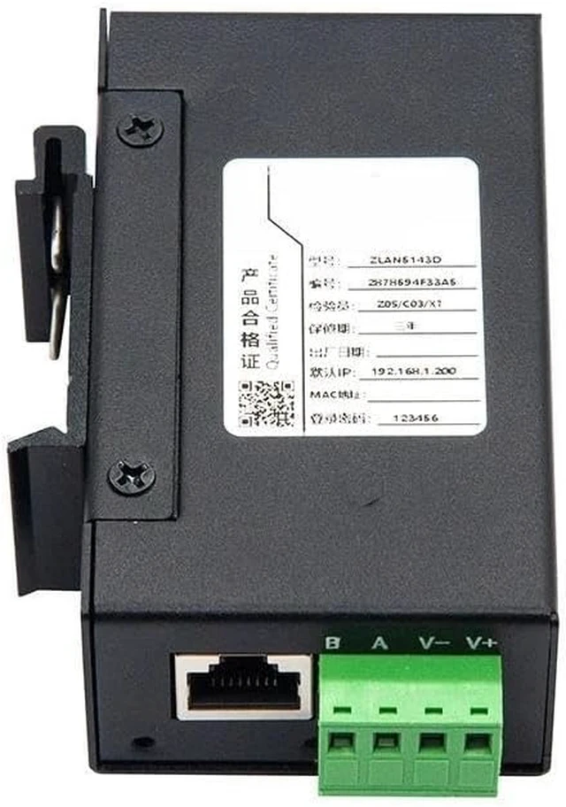 Alt view image 3 of 5 - ZLAN5143D Small Size Din Rail Mounted Modbus RTU Ethernet