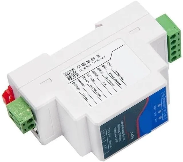 Alt view image 4 of 6 - ZLAN5143D Small Size Din Rail Mounted Modbus RTU Ethernet