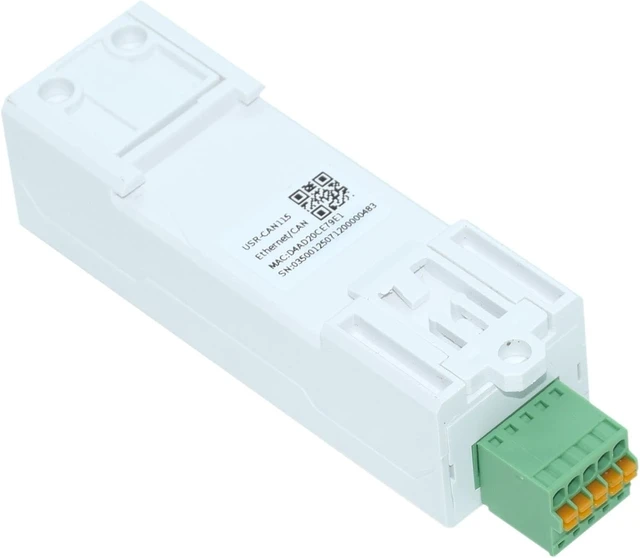 Alt view image 3 of 6 - DC5~24V DIN Rail USR-CAN115 CAN to Ethernet Converter Client