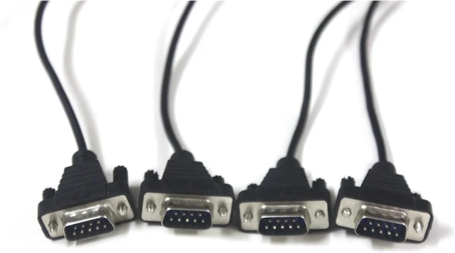 Alt view image 2 of 4 - USB to 4-Port RS-232 Converter V2.0 to DB9 RS232 Serial Cable Adapter