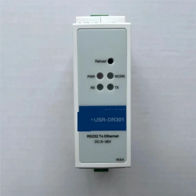 Alt view image 3 of 7 - Industrial Din Rail RS232 Serial to Ethernet Converter USR-DR301