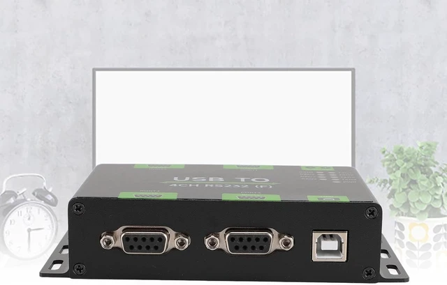 Alt view image 3 of 7 - Kadimendium Industrial Grade Isolated USB to RS232 Converter High Speed RS232 Interface for Telecommunication - Aluminium Alloy 1 Unit