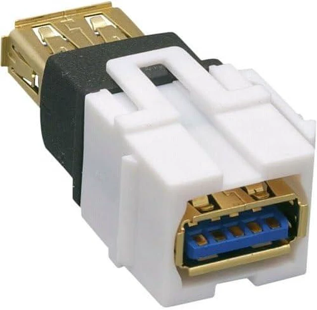 Main image of KJUSB3AF-AF Keystone Jack Feedthrough Module USB 2.0 Female to Female