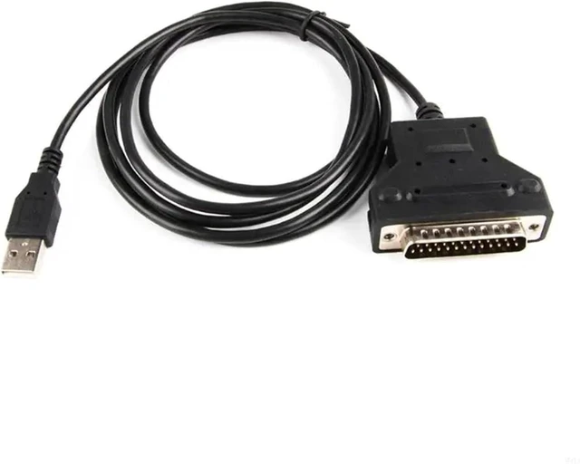 Main image of USB to DB25 25Pin Serial Cable for Connecting Vintage Printing Equipment 180cm