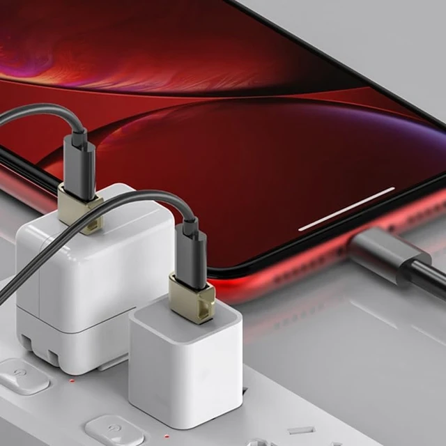 Alt view image 2 of 6 - Zinc Alloy Revolution TYPEC Female Charger PD Adapter Data Cable Converter