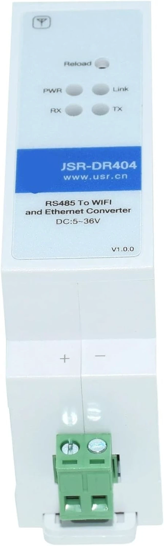 Alt view image 4 of 7 - Serial Port RS485 to Ethernet Server Converter USR-DR404(3m Antenna No Plug)