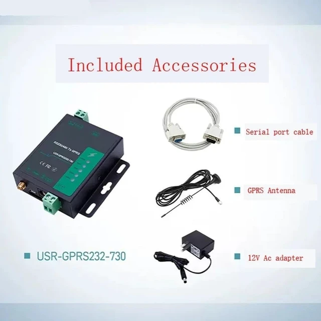 Alt view image 3 of 3 - RS232+485 Serial to GPRS DTU GSM Wireless Transmission Module
