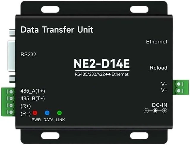 Main image of RS485/RS232/RS422 to Ethernet Serial Server Modbus Gateway POE Power Supply DC8-28V Modbus to RTU MQTT NE2-D14E