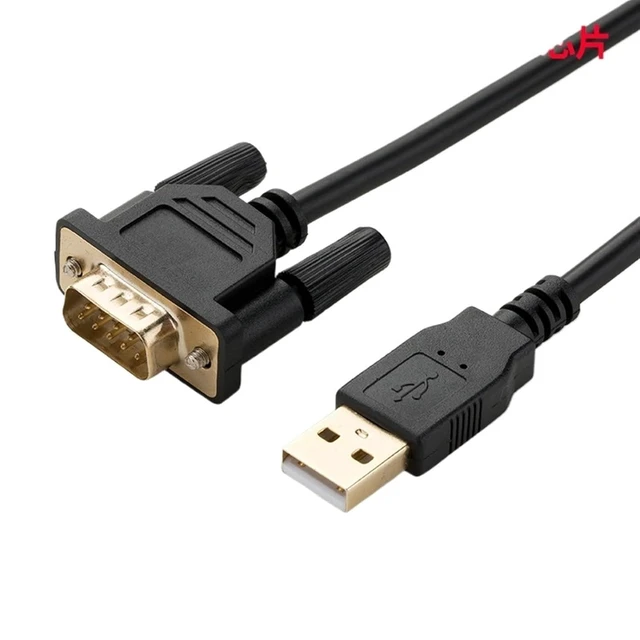 Alt view image 5 of 6 - USB to RS232 Serial Port Cable DB9 Conversion Cable USB to rs232 Converter Male Port Female Port com Port(Size:Black)