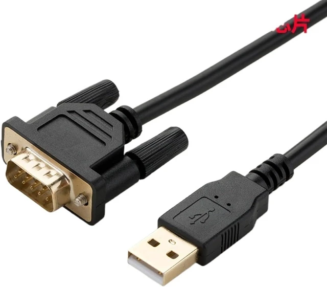 Alt view image 5 of 6 - USB to RS232 Serial Port Cable DB9 Conversion Cable USB to rs232 Converter Male Port Female Port com Port (Size : Black)